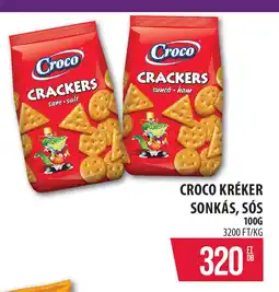 Coop Croco kréker sonkás, sós ajánlat