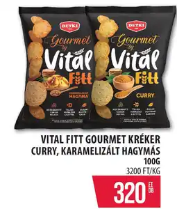 Coop Vital Fitt gourmet kréker curry, karamelizált ajánlat