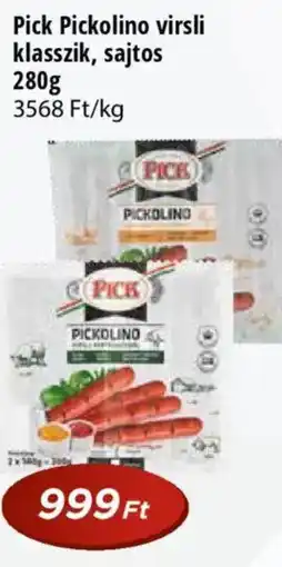 Real Pick Pickolino virsli klasszik, sajtos ajánlat