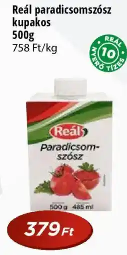 Real Reál paradicsomszósz kupakos ajánlat