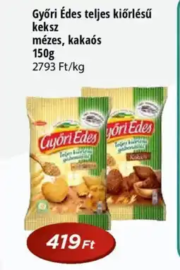 Real Győri Édes teljes kiőrlésű keksz ajánlat