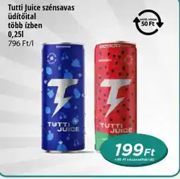 Real Tutti Juice szénsavas üdítőital több ízben ajánlat