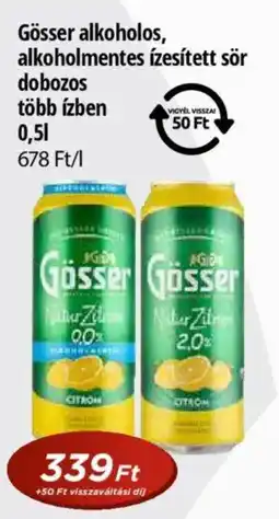 Real Gösser alkoholos, alkoholmentes ízesített sör ajánlat