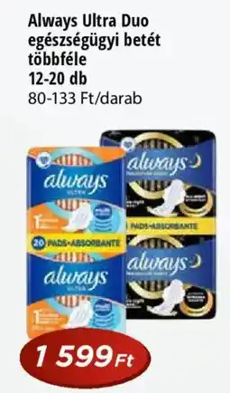 Real Always Ultra Duo egészségügyi betét ajánlat
