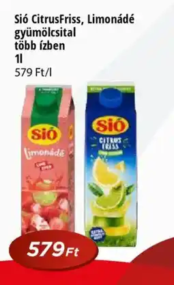 Real Sió CitrusFriss, Limonádé gyümölcsital ajánlat