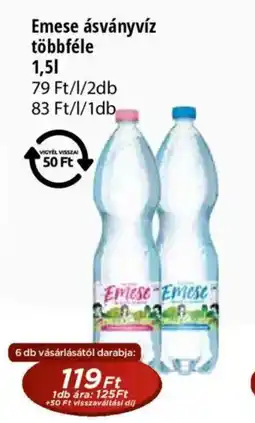 Real Emese ásványvíz többféle ajánlat