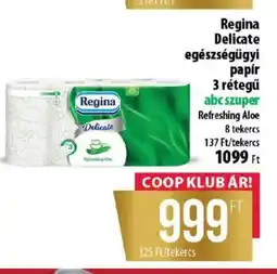 Coop Regina Delicate egészségügyi papír ajánlat