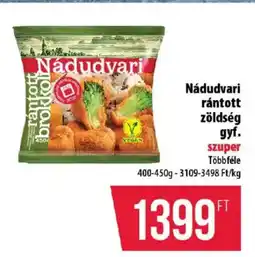 Coop Nádudvari rántott zöldség ajánlat