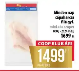 Coop Minden nap cápaharcsa filé ajánlat