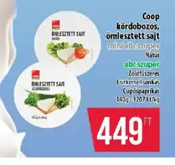 Coop Coop kördobozos, ömlesztett sajt ajánlat