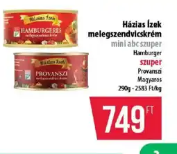 Coop Házias Ízek melegszendvicskrém ajánlat
