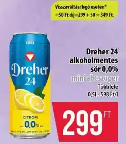Coop Dreher 24 alkoholmentes sör 0,0% ajánlat