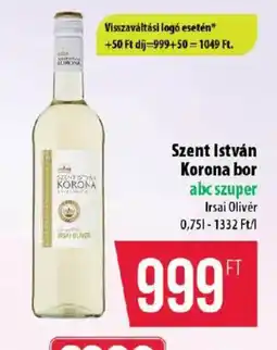 Coop Szent István Korona bor ajánlat