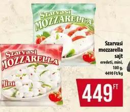 Coop Szarvasi Mozzarella sajt ajánlat