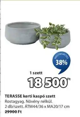 JYSK TERASSE kerti kaspó szett ajánlat