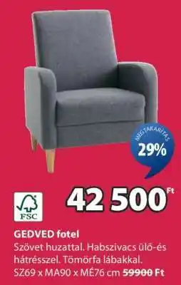 JYSK GEDVED fotel ajánlat