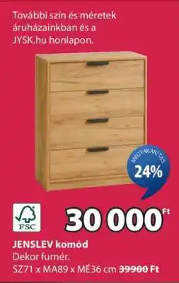 JYSK JENSLEV komód ajánlat