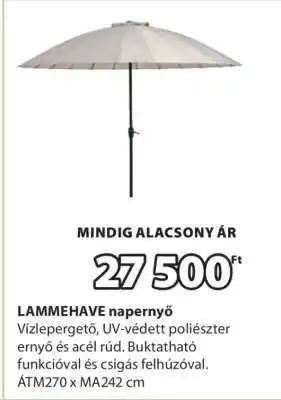 JYSK LAMMEHAVE napernyő ajánlat