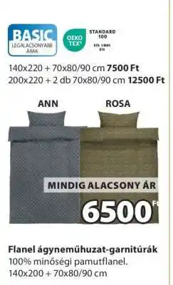 JYSK FLANEL ÁGYNEMŰHUZAT-GARNITÚRÁK ajánlat