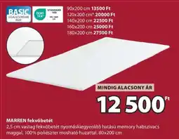 JYSK MARREN fekvőbetét ajánlat