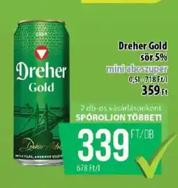 Coop Dreher Gold sör 5% ajánlat