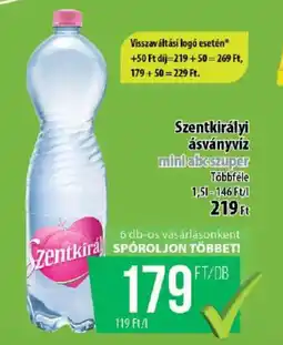 Coop Szentkirályi ásványvíz ajánlat