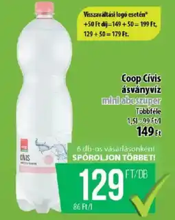 Coop Coop Cívis ásványvíz ajánlat