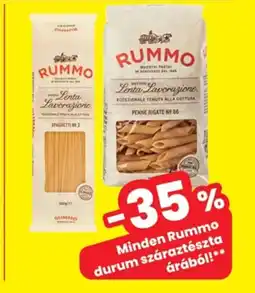 Interspar Minden Rummo durum száraztészta árából! ajánlat