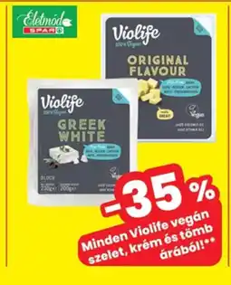Interspar Minden Violife vegán szelet, krém és tömb ajánlat