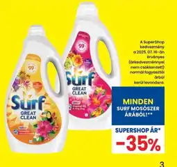 Interspar Minden Surf mosószer árából ajánlat