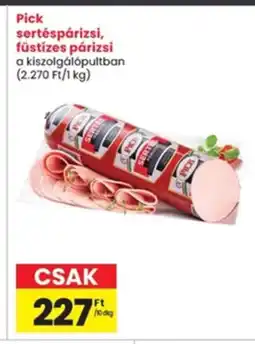 Interspar Pick sertéspárizsi, füstízes párizsi ajánlat