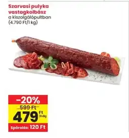 Interspar Szarvasi pulyka vastagkolbász ajánlat