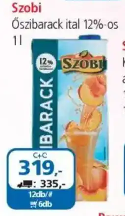 ÁRKLUB Szobi Őszibarack ital 12%-os ajánlat
