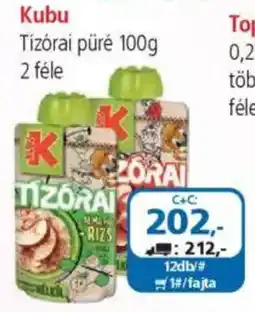 ÁRKLUB Kubu Tízórai püré ajánlat