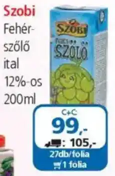 ÁRKLUB Szobi Fehér- szőlő ital ajánlat