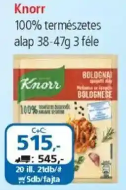 ÁRKLUB Knorr 100% természetes alap ajánlat