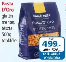 ÁRKLUB Pasta D'Oro gluténmentes tészta ajánlat