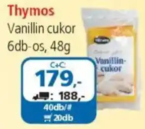 ÁRKLUB Thymos Vanillin cukor ajánlat
