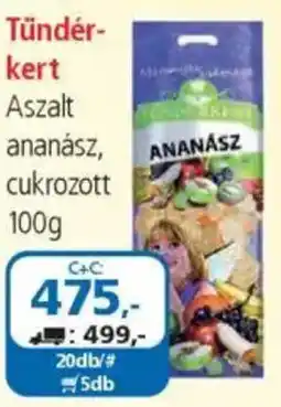 ÁRKLUB Tündérkert Aszalt ananász, cukrozott ajánlat