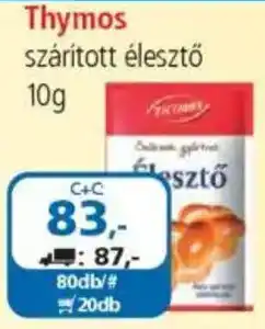 ÁRKLUB Thymos szárított élesztő ajánlat