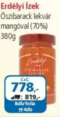 ÁRKLUB Erdélyi ĺzek Őszibarack lekvár ajánlat