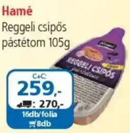 ÁRKLUB Hamé Reggeli csípős pástétom ajánlat