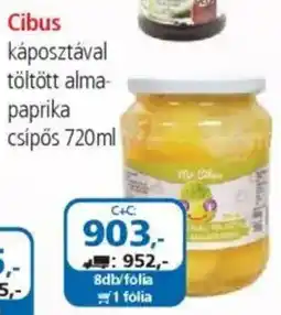 ÁRKLUB Cibus káposztával töltött alma- paprika csípős ajánlat