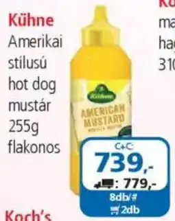 ÁRKLUB Kühne Amerikai stílusú hot dog mustár ajánlat