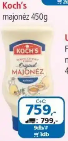 ÁRKLUB Koch's majonéz ajánlat