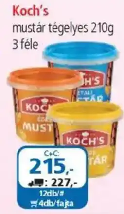 ÁRKLUB Koch's mustár tégelyes ajánlat