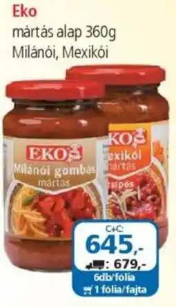 ÁRKLUB Eko mártás alap ajánlat