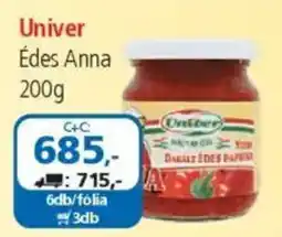 ÁRKLUB Univer Édes Anna ajánlat