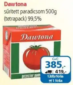 ÁRKLUB Dawtona sűrített paradicsom ajánlat