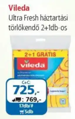 ÁRKLUB Vileda Ultra Fresh háztartási törlőkendő ajánlat